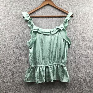 Bloomfield Satin Tank Top‎ Green XL